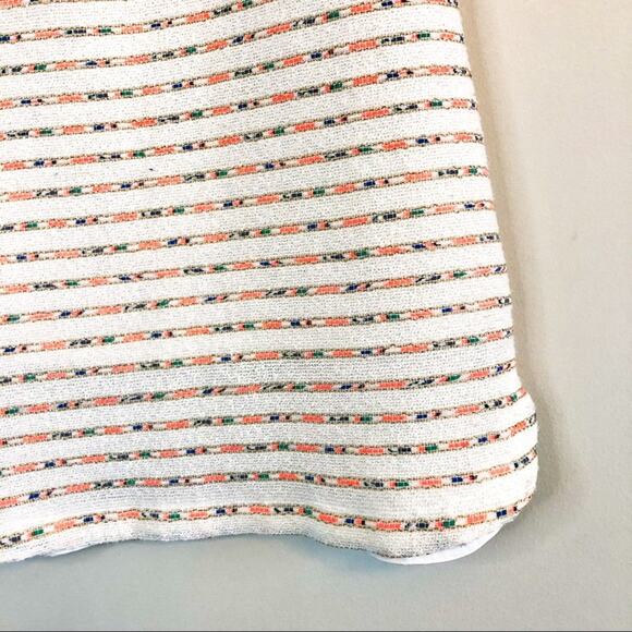 Francescas Quinn tweed striped shift dress cream Small EUC - Picture 9 of 14